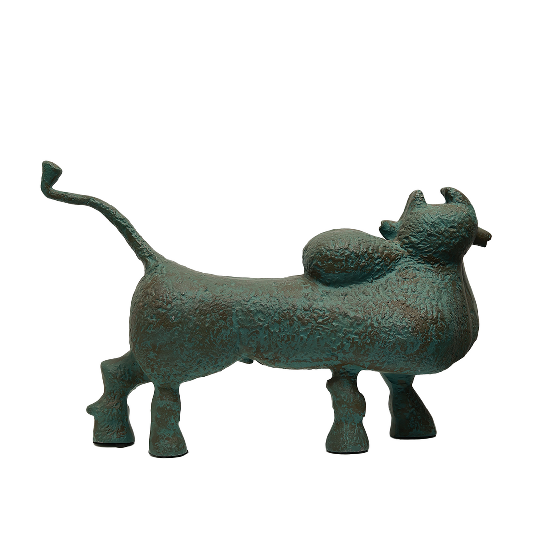 Abstract Nandi Sculpture in Bronze