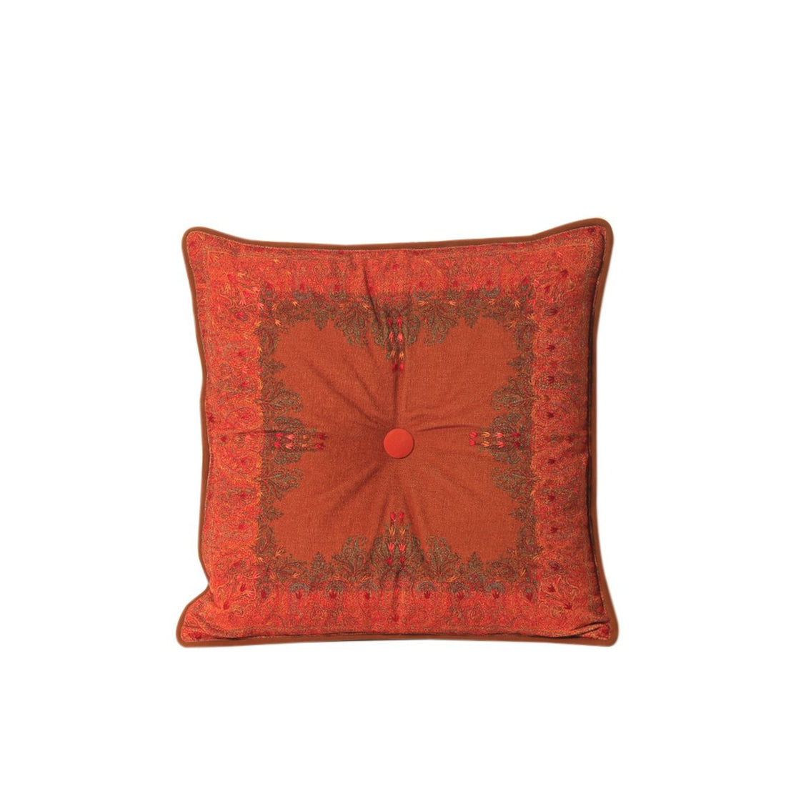 Jamawar Cushion - Rust in Shanil 18&