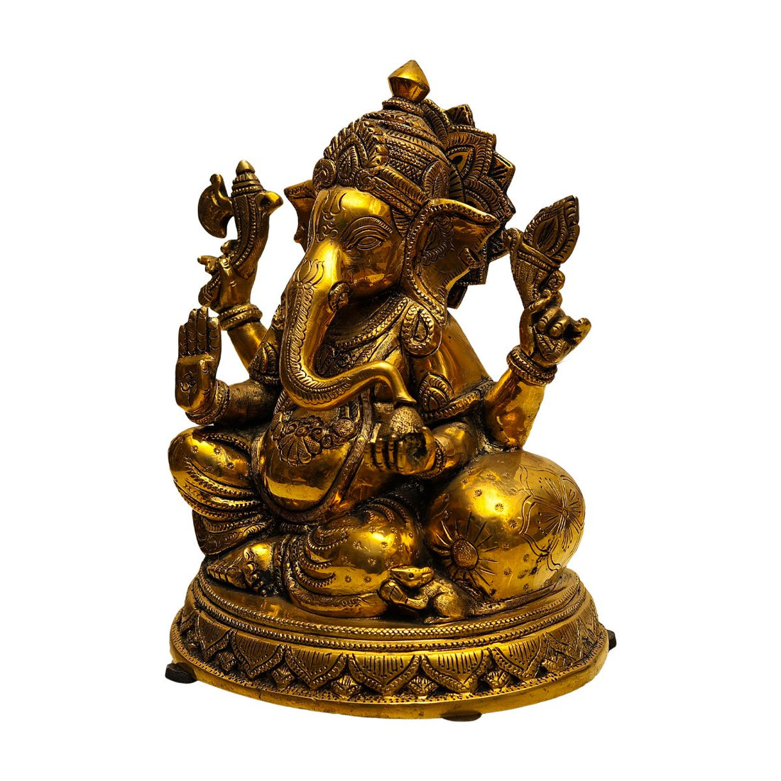 Lambodara Ganesh Idol - Brass