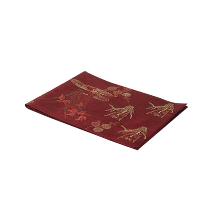 Vanya Runner - Maroon in Silk Blend 72″ x 15″