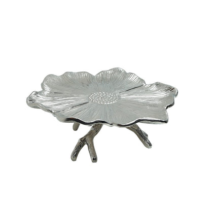 Gilded Leaf Platter Silver