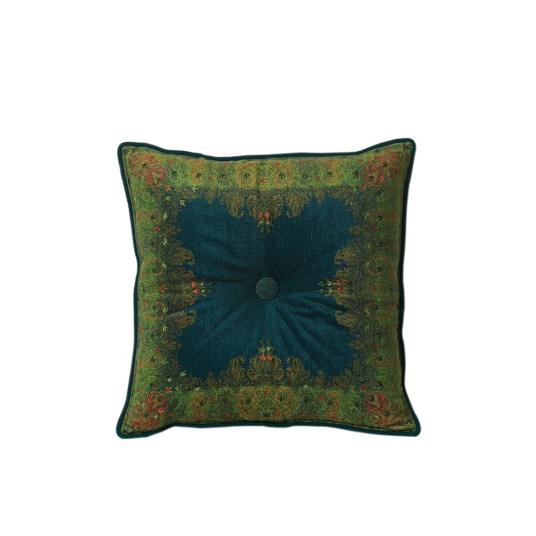 Jamawar Cushion - Blue in Shanil 18&