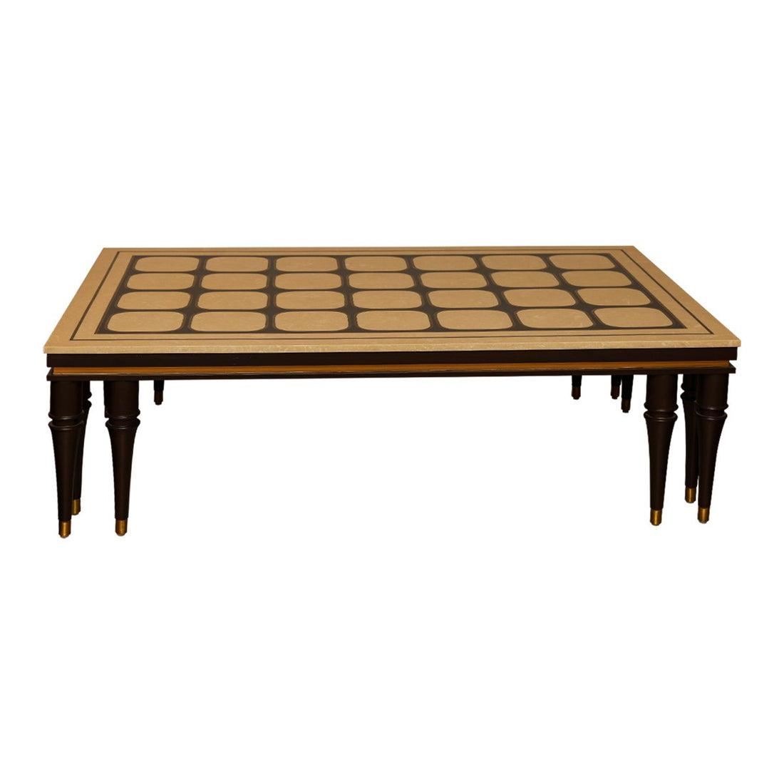 Pinnacle Coffee Table - Teak wood and Marble