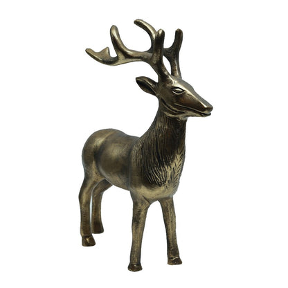 Majestic Stag in Antique Gold