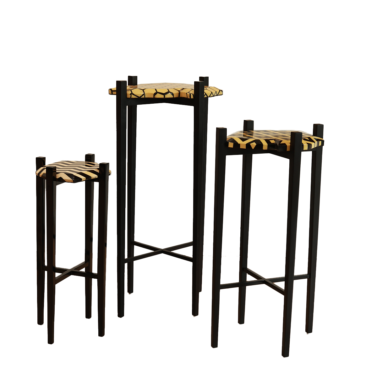 Noir Black Set of Tables