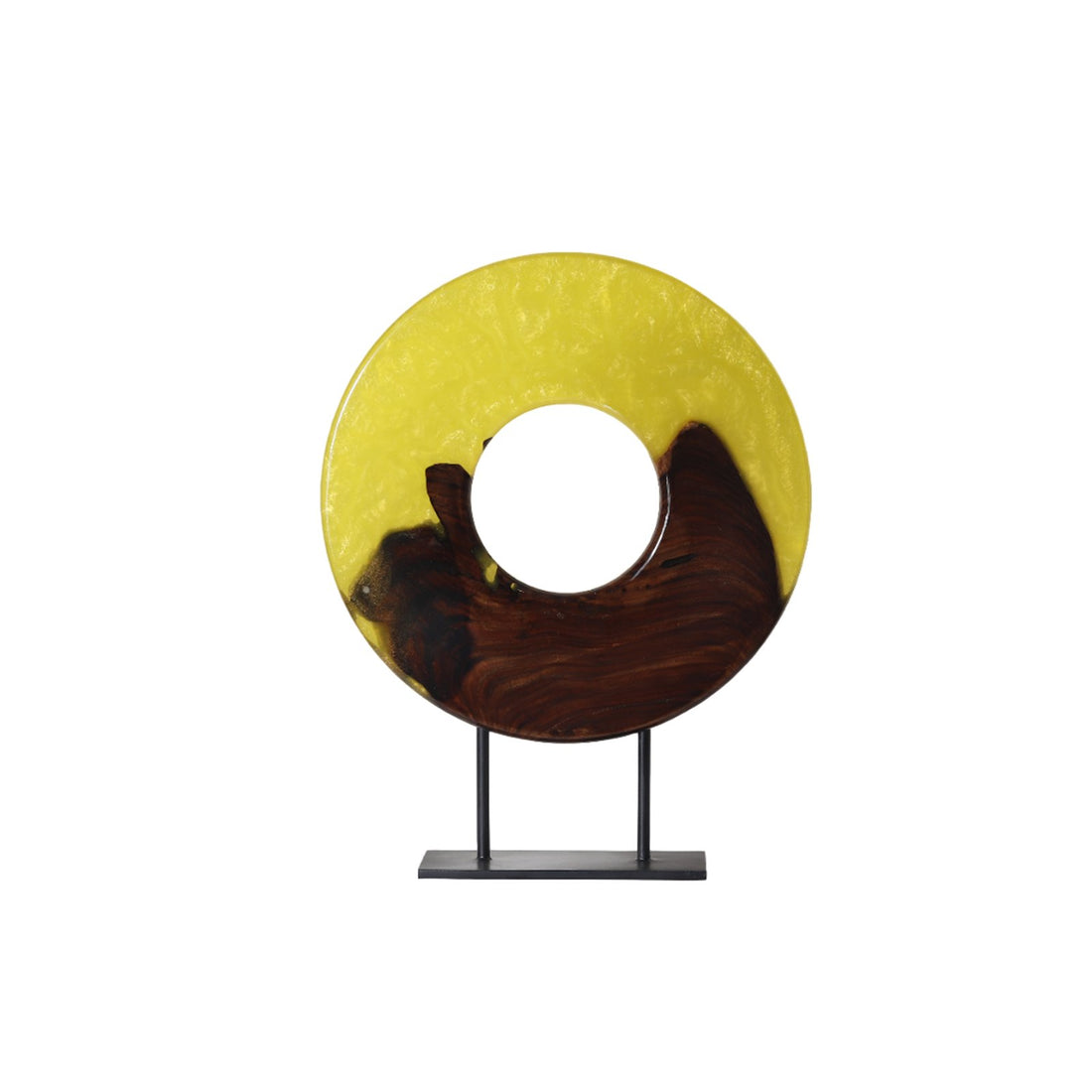 Round Artifacts - Stand Alone Decorative in Wood and Resin