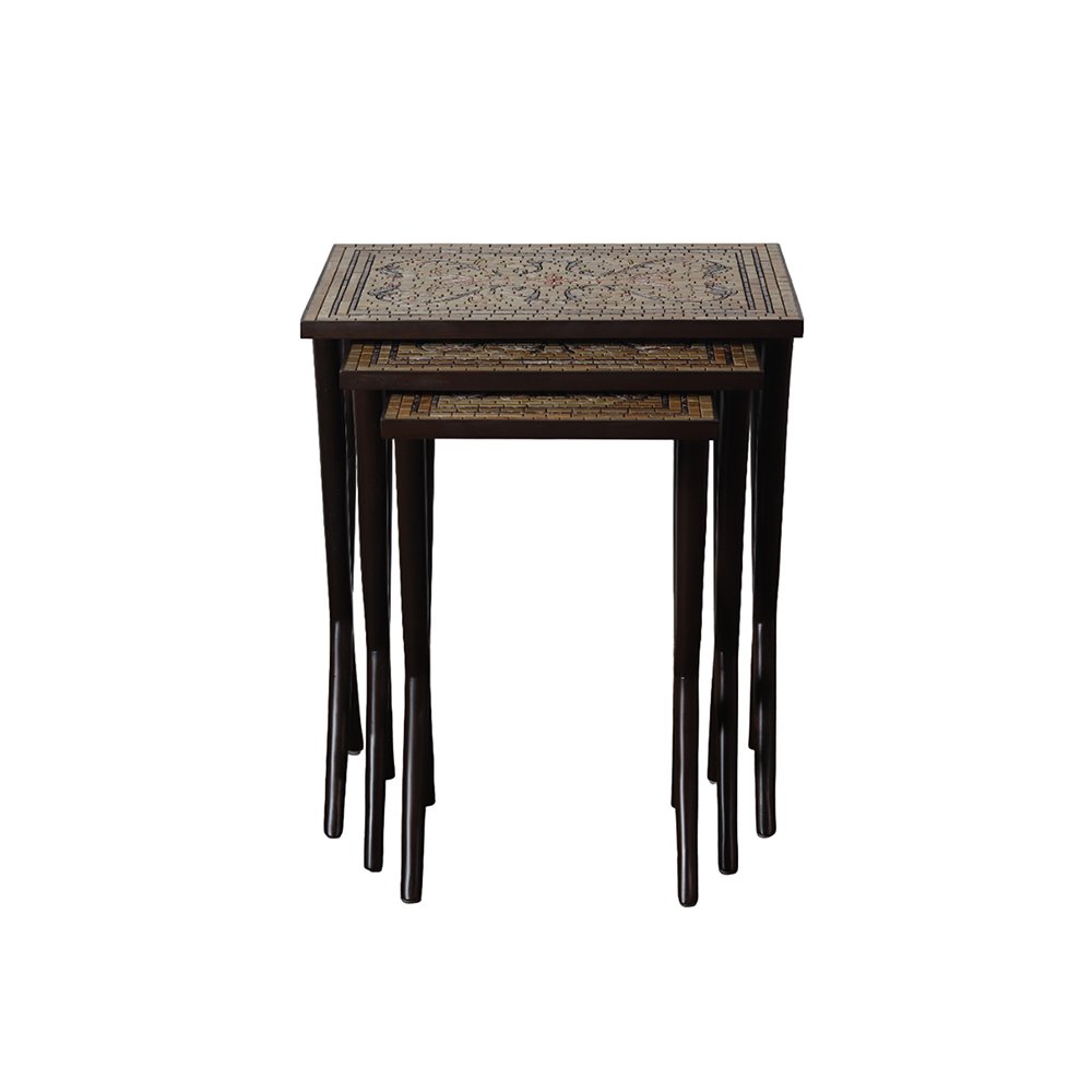 Mosaic Nest of Tables - Set Of Three