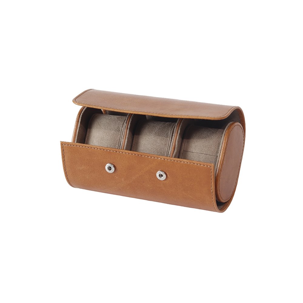 Leather Round Watch Case