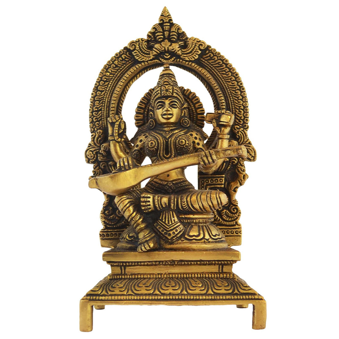 Saraswati Idol - Brass