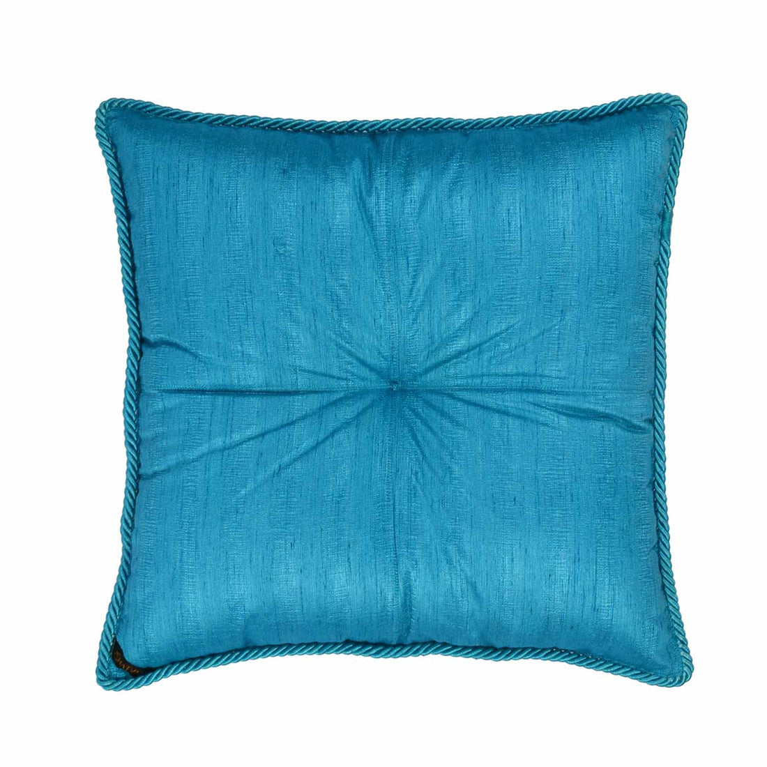 Tika-Resham Cushion - Blue in Silk Blend 18&