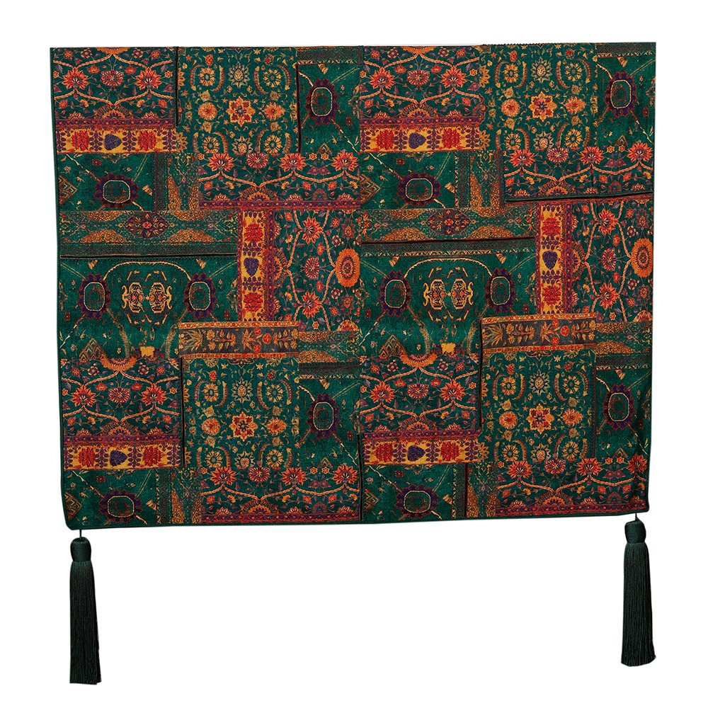Kilim Throw - Green in Shanil 54&