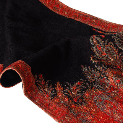 Jamawar  Floral Runner - Black in Shanil 15″ x 72″