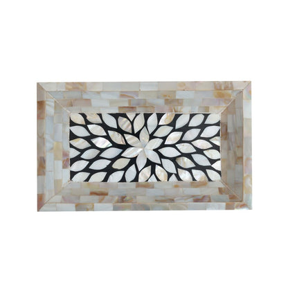 MOP floral Platter