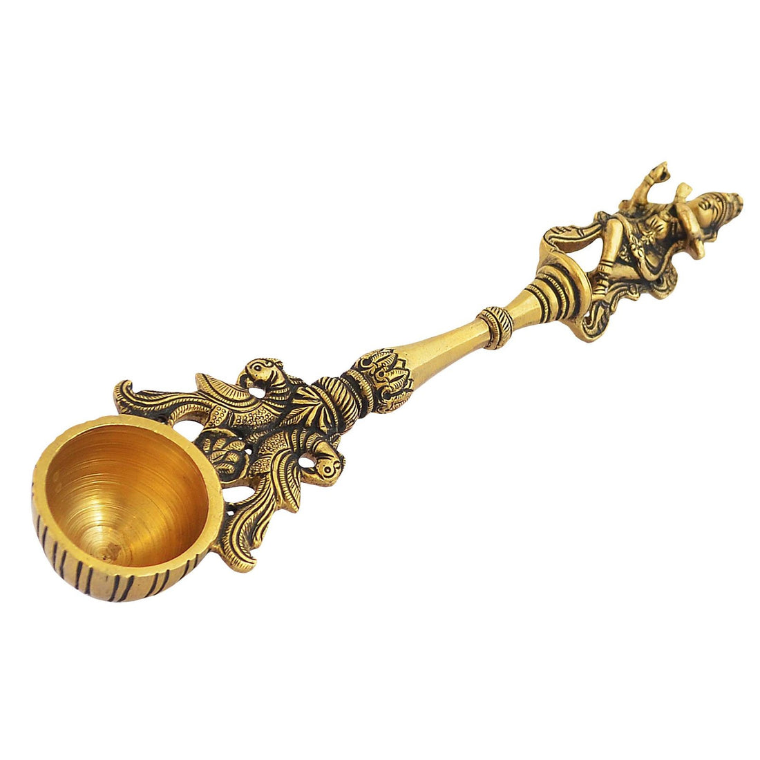 Krishna Holy Water Spoon - Brass
