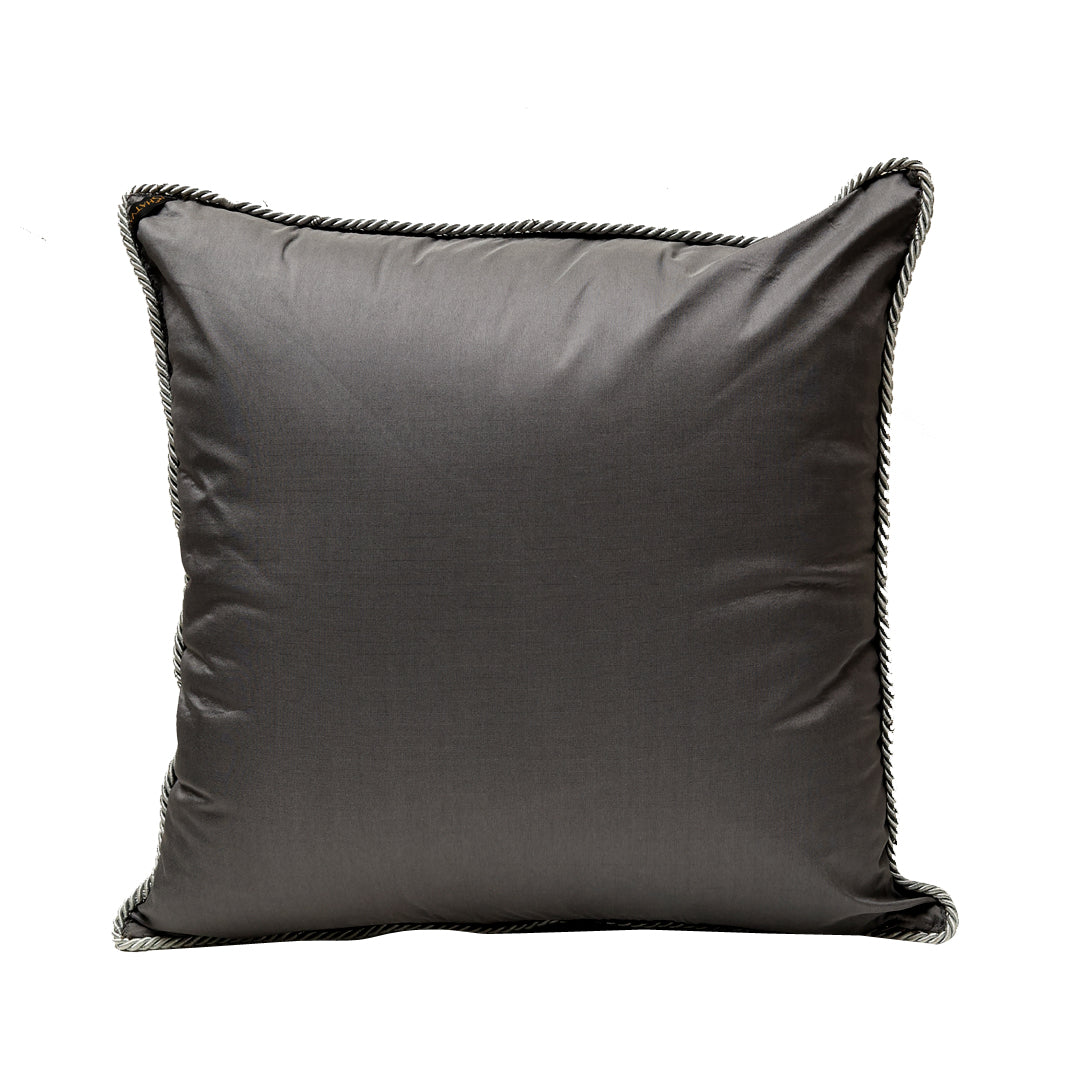 Antique Door Cushion cover - Grey in Silk Blend  20&