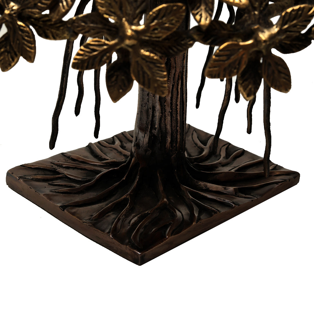 Tree Of Life Round - Brass