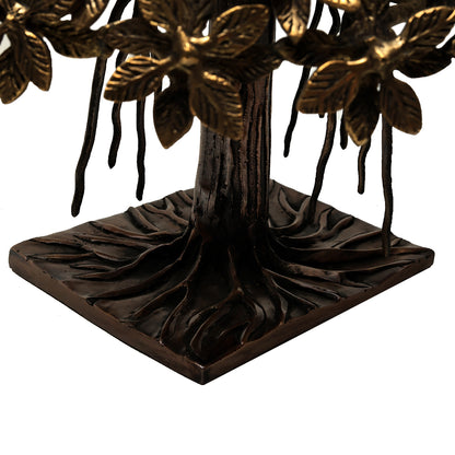 Tree Of Life Round - Brass