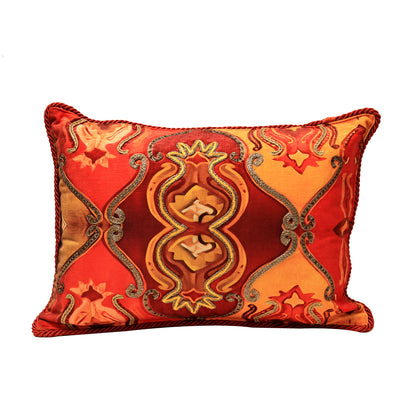 Noor Cushion Cover - Red  in Shenil - 14x20
