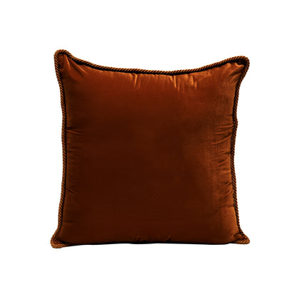 Raas Dual Cushion Cover - Brown in Velevt and Silk Blend  - 20x20