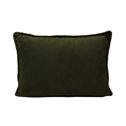 Noor Cushion Cover - Green  in Shenil - 14x20