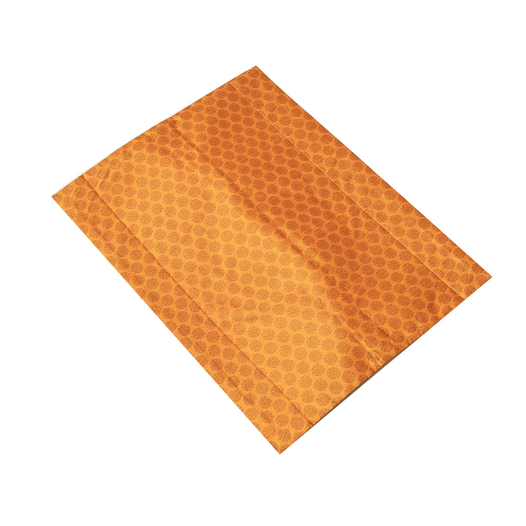 Mughal Tissue Box  Cover - Yellow in Silk 15 x 10