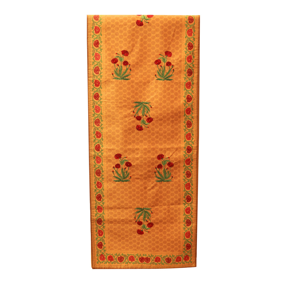 Mughal Runner - Yellow in Silk 72&