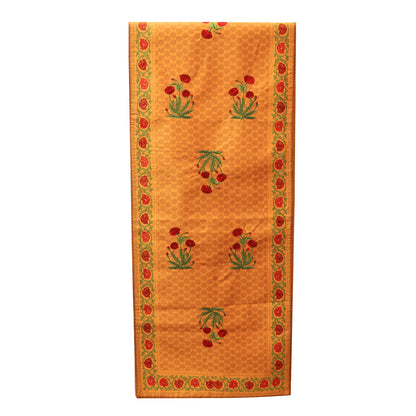 Mughal Runner - Yellow in Silk 72&