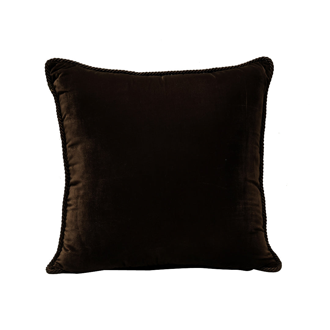 Raas Dual Cushion Cover - Beige Gold Green in Velevt and Silk Blend  - 20x20