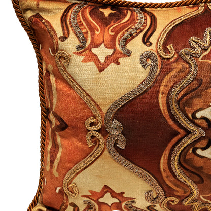Noor Cushion Cover - Caramel Amber in Shenil - 14x20
