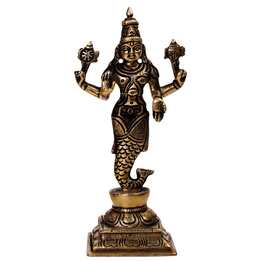 Vishnu Dashavatar Idol - Brass