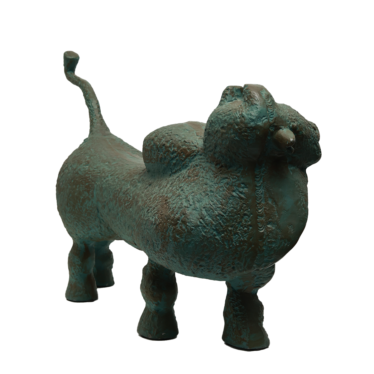 Abstract Nandi Sculpture in Bronze