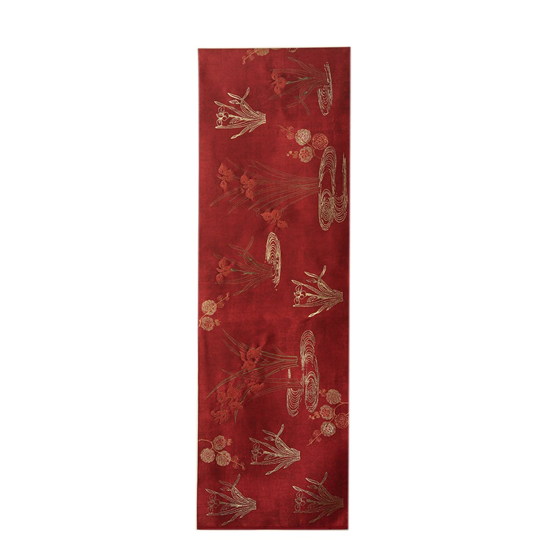 Vanya Runner - Maroon in Silk Blend 72″ x 15″