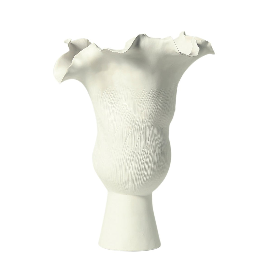 White Bloom - Large Vase in Ceramic