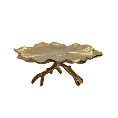 Gilded Leaf Platter Gold