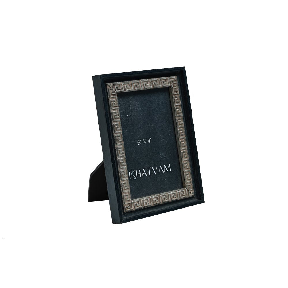 Theodorus Spiral Frame - Black in Wood 6&quot; X 4&quot;