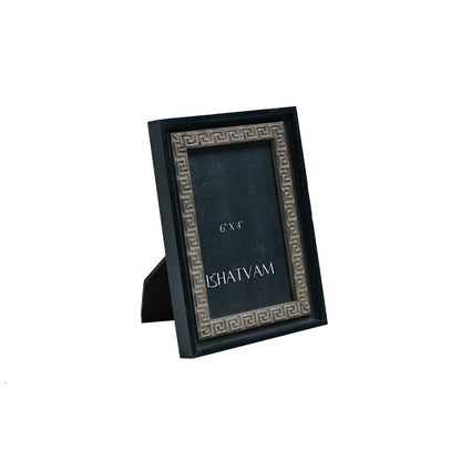 Theodorus Spiral Frame - Black in Wood 6&quot; X 4&quot;