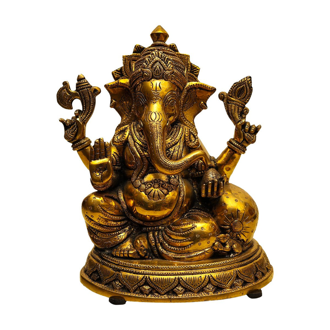 Lambodara Ganesh Idol - Brass