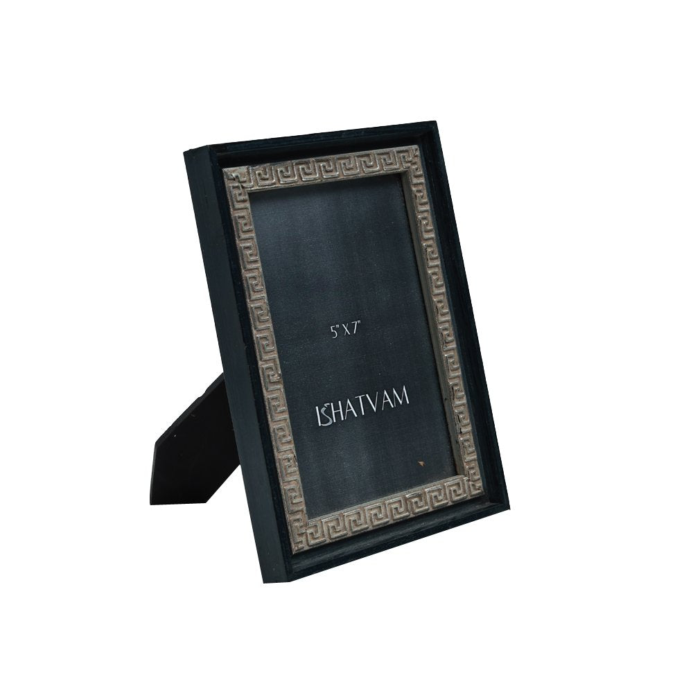 Theodorus Spiral Frame - Black in Wood  7&quot; X 5&quot;