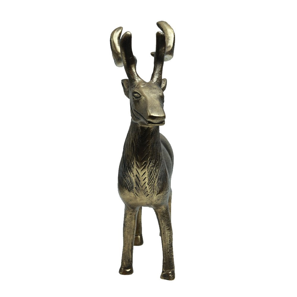 Majestic Stag in Antique Gold