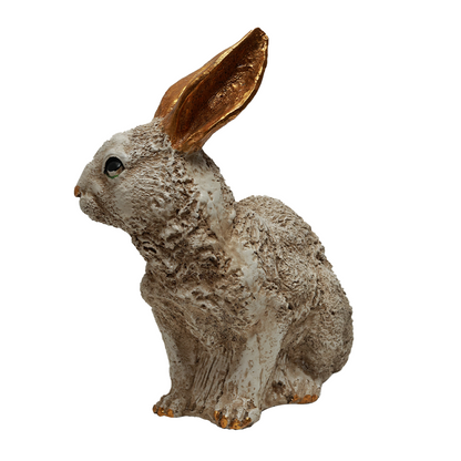 Golden-Eared Sitting Rabbit Decorative