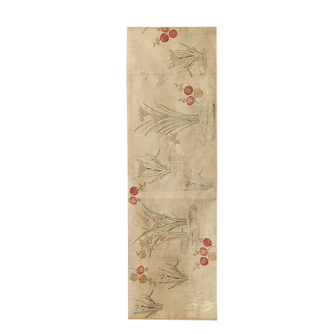 Vanya Runner - Beige in Silk 72″ x 15″