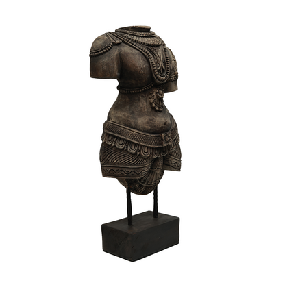 Apsara - Traditional Wooden Apsara Sculpture