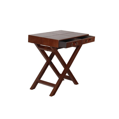 Leather Foldable Table