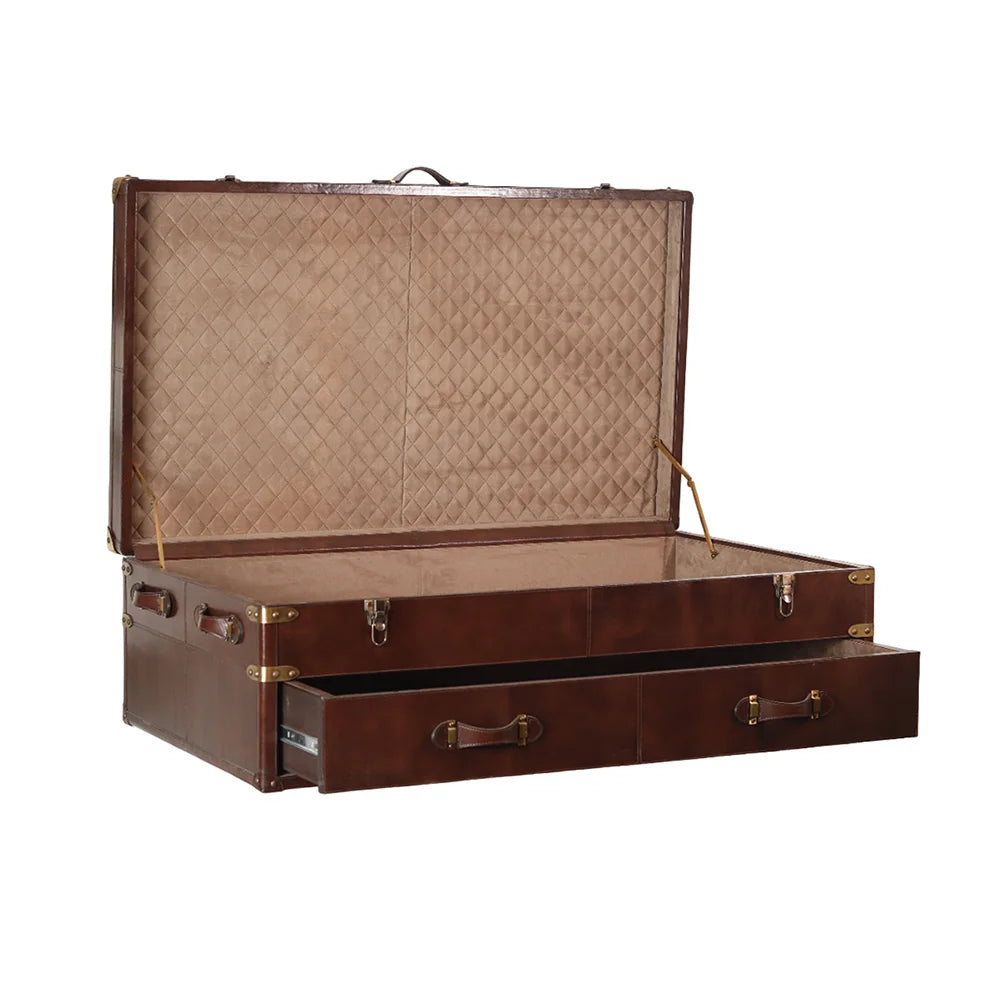 Leather Trunk Coffee Table