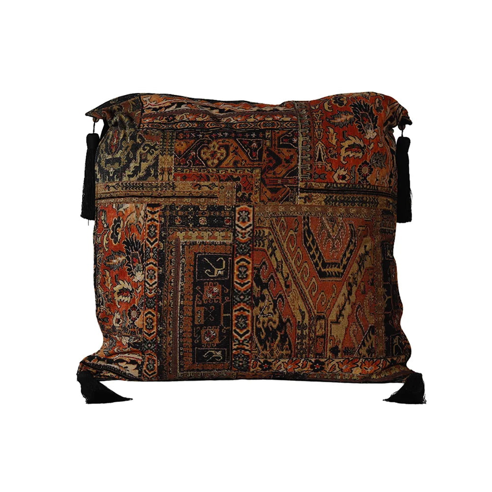 Kilim Floor Cushion Cover - Red in Shanil 36&