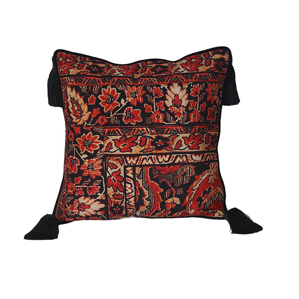 Kilim Floor Cushion Cover - Red in Shanil 36&