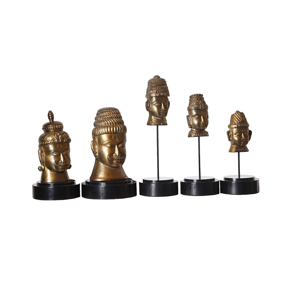 Shiva Faces In Metal