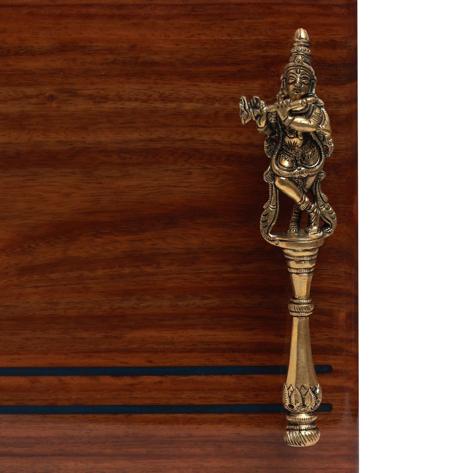 Krishna wooden Tray