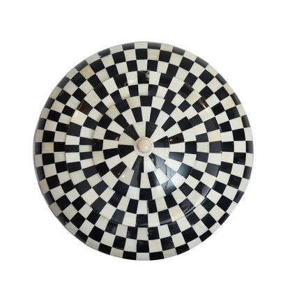 Chequered Inlay Box - Black