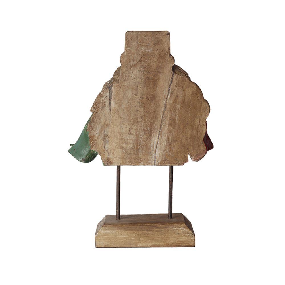 Vishnu Head -  Multicolour in Wood and Metal
